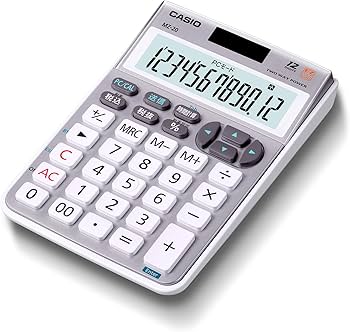 Amazon | カシオ テンキー電卓 ミニジャストタイプ 12桁 MZ-20-SR-N